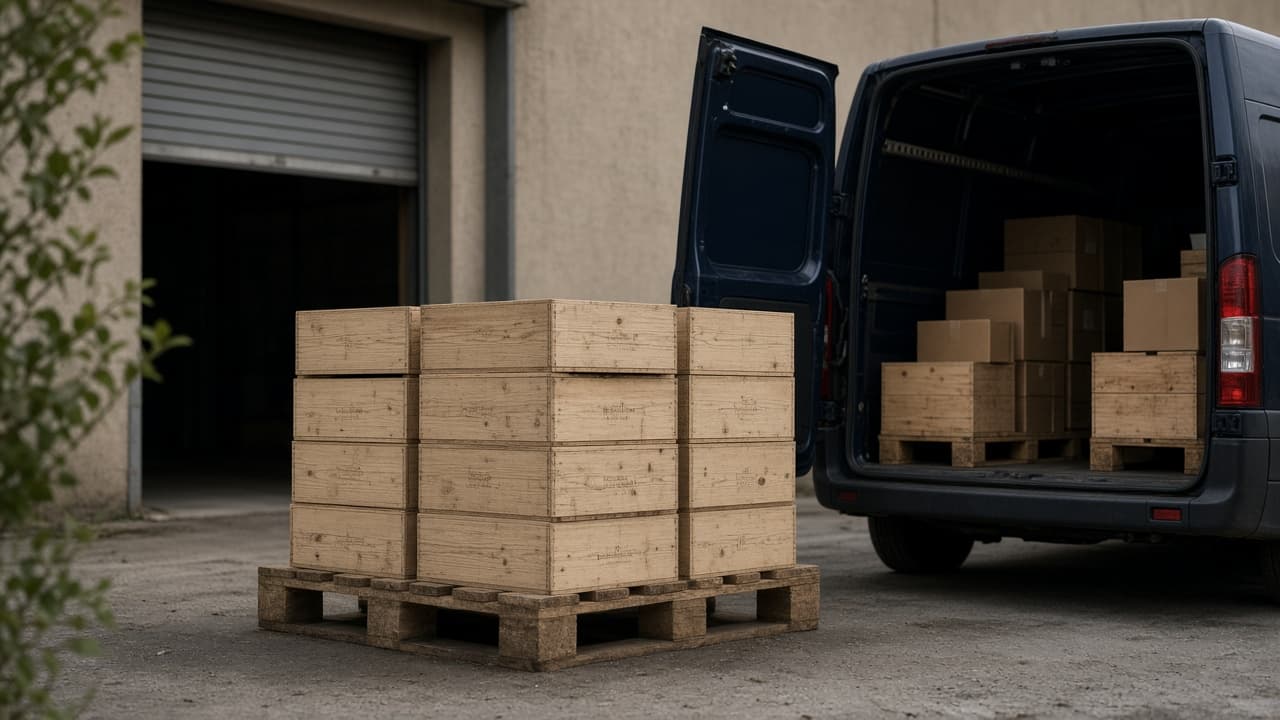 Palet de vinos italianos listo para entregar